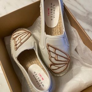 Brand new Sophia Webster butterfly espadrille flat size 32